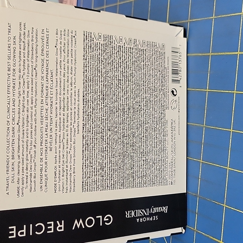 Sephora Beauty Insider Glow Recipe Glowy Skin BFFs Set New Sealed Box - Picture 2 of 3